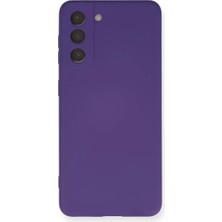 Olinea Galaxy S21 Kılıf Nano Içi Kadife Silikon - Mor