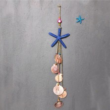 Mavi Deniz Yıldızı Rüzgar Çanı 2 Parça