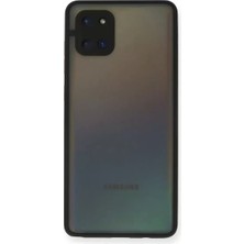 Olinea Galaxy A81 / Note 10 Lite Kılıf Montreal Silikon Kapak - Siyah
