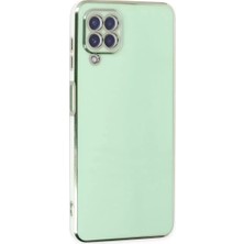 Olinea Galaxy A22 Kılıf Volet Silikon - Yeşil
