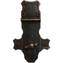 Najmaddin Dekoratif Anahtarlı Sandık Askısı - 40X65MM, Oksit, 1 Adet