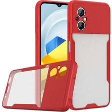 Olinea Poco M5 Kılıf Platin Silikon - Kırmızı
