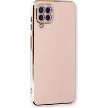 Olinea Galaxy A22 Kılıf Volet Silikon - Pembe