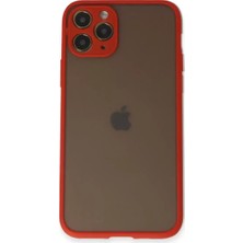 Olinea Iphone 11 Kılıf Montreal Silikon Kapak - Kırmızı