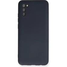 Olinea Galaxy A03S Kılıf Nano Içi Kadife Silikon - Lacivert