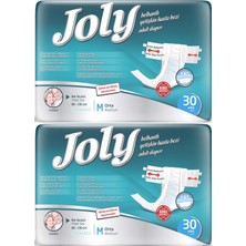 Jolly Joly Yetişkin Bezi Bel Bantlı M - Orta - Medium 60 Adet