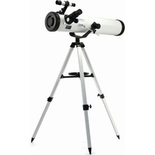 TeknoKapsül -76X700 Profesyonel Aynalı Uzay Teleskopu-Beyaz