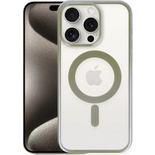Olinea Iphone 15 Kılıf Erozi Magsafe Kapak - Gri