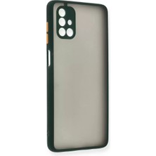 Olinea Galaxy M51 Kılıf Montreal Silikon Kapak - Yeşil