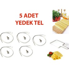 Peynir, Kaşar Kesme Aparatı Yedek Teli 5 Adet Yedek Tel (Sadece Yedek Tel Olarak Gönderilmektedir)