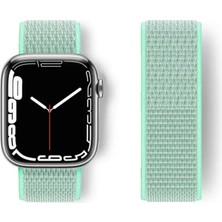 Olinea Watch 38MM Hasırlı Cırtcırtlı Kordon - Turkuaz
