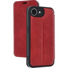 Olinea Iphone 16E Kılıf Flip Cover - Kırmızı
