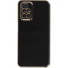 Olinea Redmi 10 2022 Kılıf Volet Silikon - Siyah