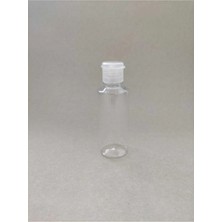 25 Adet 10 ml Şeffaf  Kapaklı Kolonya, Dezenfektan, Likit Şişesi