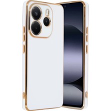 Olinea Redmi Note 14 4g Kılıf Volet Silikon - Beyaz