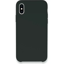 Olinea Iphone Xs Kılıf Lansman Legant Silikon - Koyu Yeşil
