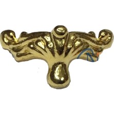 Najmaddin Köşe Etekli Sandık Ayağı, Kutu Ayak 1,5 cm - Sarı, 100 Adet