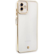 Olinea Galaxy A04 Kılıf Liva Lens Silikon - Beyaz