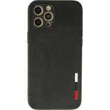 Olinea Iphone 12 Kılıf Loop Deri Silikon - Siyah