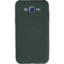 Olinea Galaxy J7 Kılıf Nano Içi Kadife Silikon - Koyu Yeşil