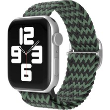 Eco Port Apple Watch 38MM  Kordon (Saat Değildir) - Zigzag Yeşil-Siyah