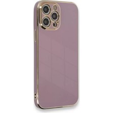 Olinea Iphone 12 Kılıf Volet Silikon - Mor