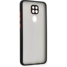 Olinea Redmi Note 9 Kılıf Montreal Silikon Kapak - Siyah