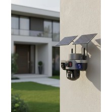Astraltech Solar Enerjili 4g Ip Kamera Kablosuz Dış Mekan Güvenlik ve Uzaktan Izleme