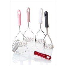 Renkli Plastik Saplı-Metal Patates Ezici