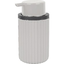 Plastik Gri Renkli Sıvı Sabunluk, Hera Sabunluk