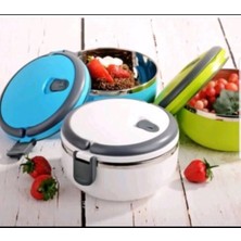  Tek Katlı Sızdırmaz Yemek Termosu Sefer Tası Saklama Kabı - Beyaz - 0,75 Litre