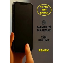 Teknoparkta Iphone 15 Pro Uyumlu Mat Ekran Koruyucu Seramik Nano Tam Kaplar