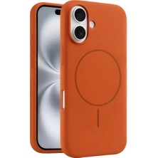 Senka Joko Iphone 16 Plus Kılıf Jully Magsafe Kapak - Turuncu