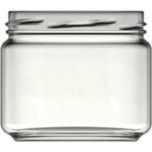 300CC Cam Kavanoz ve Metal Kapak Siyah (6'lı Paket)