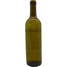 Şarap Şişesi, Mantar Kapaklı Cam Yağ Şişesi 750 ml 12 Adet