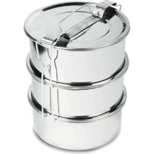 Çelik 3 Lü Sefer Tası ( Tek Kişilik)