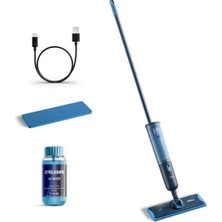 Calperia Philips Oneup 3000 Serisi Elektrikli Mop - Daha Temiz Zeminler, Daha Hızlı Paspaslama, 360° Dönen Menteşeli Kablosuz Tasarım, Yıkanabilir Yeniden Kullanılabilir Pedler, Uzun Ömürlü Pil (XV3101/01)