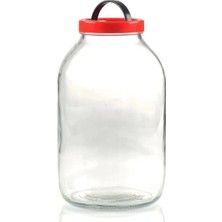 8 Litre Cam Kavanoz, Turşu ve Bakliyat Saklama Kavanozu