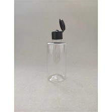 100 Adet 100 ml Siyah  Top Kapaklı Kolonya, Dezenfektan, Likit Şişesi 100X100 ml