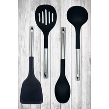 4 Lü Metal Saplı Teflon Kaplama Set