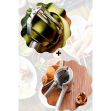 Çelik Paslanmaz Orijinal Jülyen Sebze Meyve Soyacağı + Paslanmaz Döküm Ceviz ,fındık Kıracağı