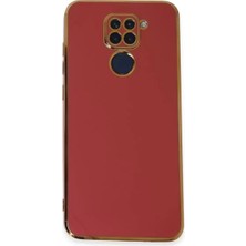 Olinea Redmi Note 9 Kılıf Volet Silikon - Kırmızı