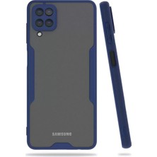Olinea Galaxy A22 Kılıf Platin Silikon - Lacivert