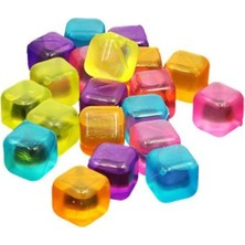 12'li Renkli Tükenmeyen Buz Kalıpları, Kare Buz Küpü