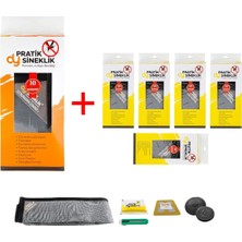 Pratik Hazır 5'li Set Sineklik -Fransız Kapı + Pencere - 10 Yıl Garanti