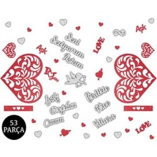 Sevgililer Günü, Özel Gün Kalpli Keçe Masa Servisi Süsü