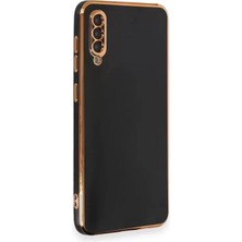 Olinea Galaxy A50 Kılıf Volet Silikon - Siyah