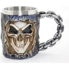 TeknoKapsül Paslanmaz Çelik Kurukafa Kupa Bardak ALK2564