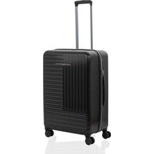 Mçs Baggaj Unısex Ultra Lüx ve Sert Darbelere Dayanıklı 360 C° Döner 4 Çiftli Teker Polikarbon Valiz (Kabin Boylaptopbölmeli)