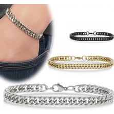 Moncuk Design Flat Mariner Çelik Zincir Bileklik 6mm 3351CZB2D13